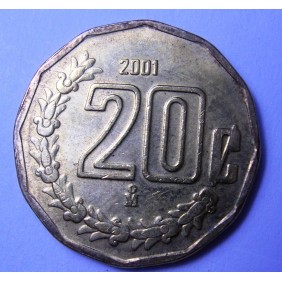 MEXICO 20 Centavos 2001