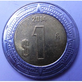 MEXICO 1 Peso 2014 Bimetallic
