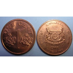 SINGAPORE 1 Cent 2001