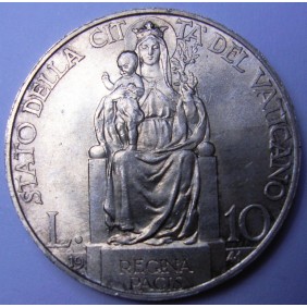 VATICANO 10 Lire 1941 AG...