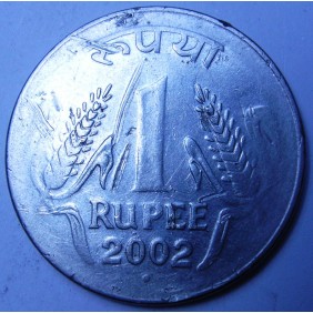 INDIA 1 Rupee 2002 N