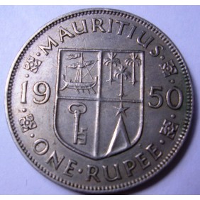 MAURITIUS 1 Rupee 1950