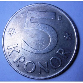 SWEDEN 5 Kronor 1988