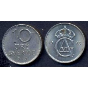 SWEDEN 10 Ore 1965