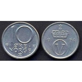 NORWAY 10 Ore 1974