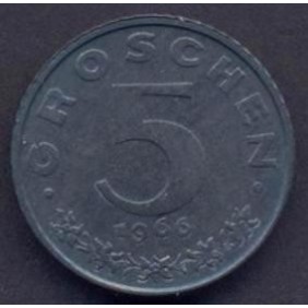 AUSTRIA 5 Groschen 1966 Proof