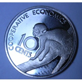 GUYANA 10 Cents 1976 PROOF
