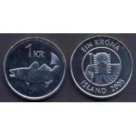 ICELAND 1 Krona 2005