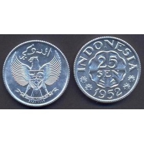 INDONESIA 25 Sen 1952