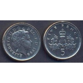 GREAT BRITAIN 5 Pence 1998