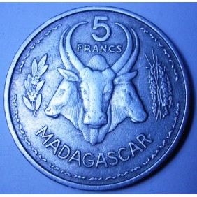 MADAGASCAR 5 Francs 1953