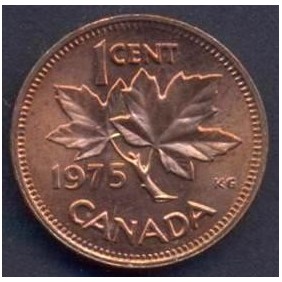 CANADA 1 Cent 1975