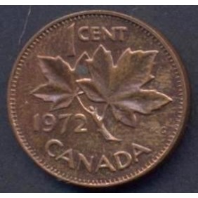 CANADA 1 Cent 1972