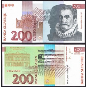 SLOVENIA 200 Tolarjev 1997