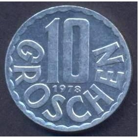 AUSTRIA 10 Groschen 1978