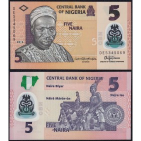 NIGERIA 5 Naira 2016 Polymer