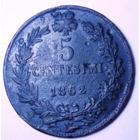 5 Centesimi 1862 N c....