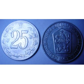 CZECHOSLOVAKIA 25 Haleru 1963