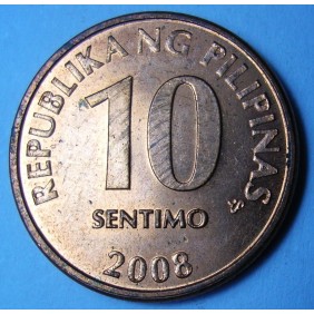 PHILIPPINES 10 Sentimos 2008