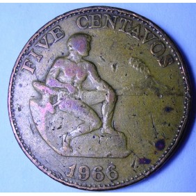 PHILIPPINES 5 Centavos 1966