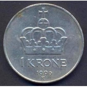 NORWAY 1 Krone 1990