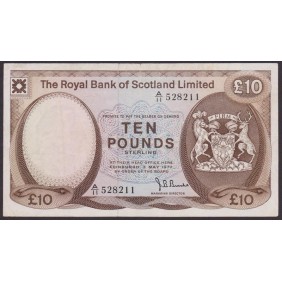 SCOTLAND 10 Pounds 1977