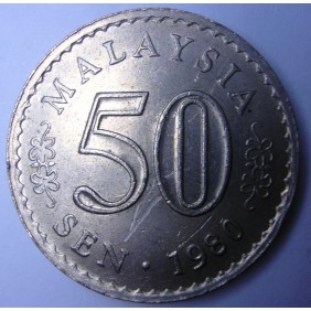 MALAYSIA 50 Sen 1980