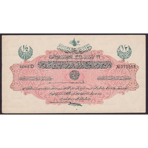 TURKEY 1/2 Livre 1912