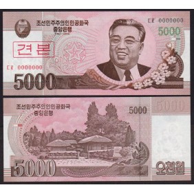 NORTH KOREA 5000 Won 2008...