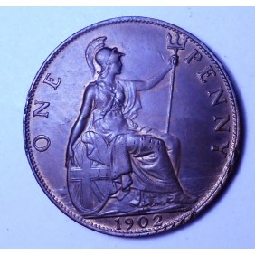 GREAT BRITAIN 1 Penny 1902