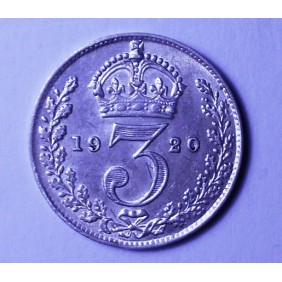 GREAT BRITAIN 3 Pence 1920...