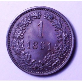 AUSTRIA 1 Kreuzer 1891