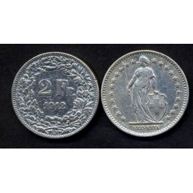SWITZERLAND 2 Francs 1912 AG