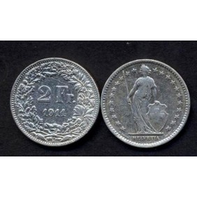 SWITZERLAND 2 Francs 1911