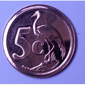 SOUTH AFRICA 5 Cents 1996