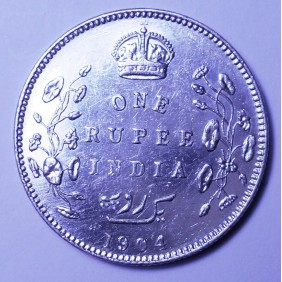 BRITISH INDIA 1 Rupee 1904...