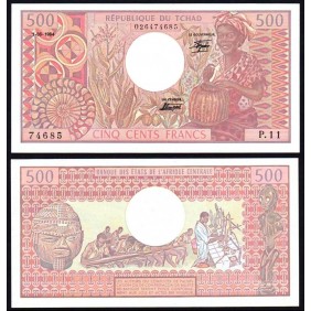 CHAD 500 Francs 1984