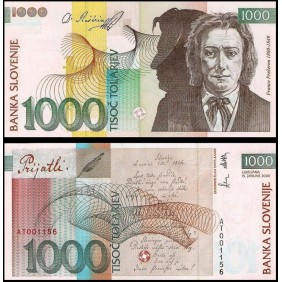 SLOVENIA 1000 Tolarjev 2000
