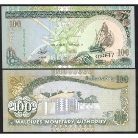 MALDIVES 100 Rufiyaa 2000