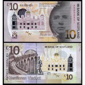 SCOTLAND 10 Pounds 2016...