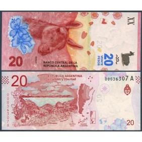 ARGENTINA 20 Pesos 2017