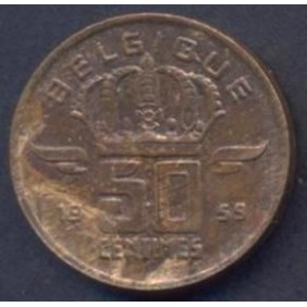 BELGIUM 50 Centimes 1959...