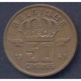 BELGIUM 50 Centimes 1969...