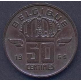 BELGIUM 50 Centimes 1965...