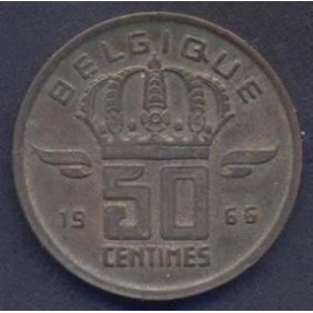 BELGIUM 50 Centimes 1966...