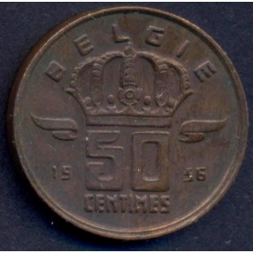 BELGIUM 50 Centimes 1956...