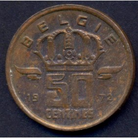 BELGIUM 50 Centimes 1972...