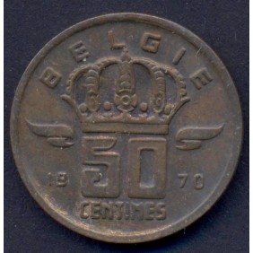 BELGIUM 50 Centimes 1970...
