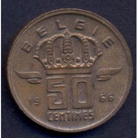 BELGIUM 50 Centimes 1966...