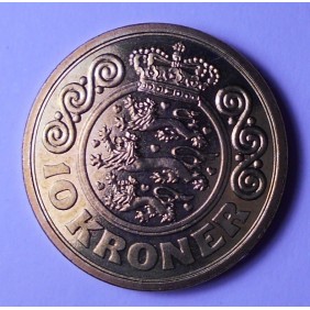 DENMARK 10 Kroner 1990